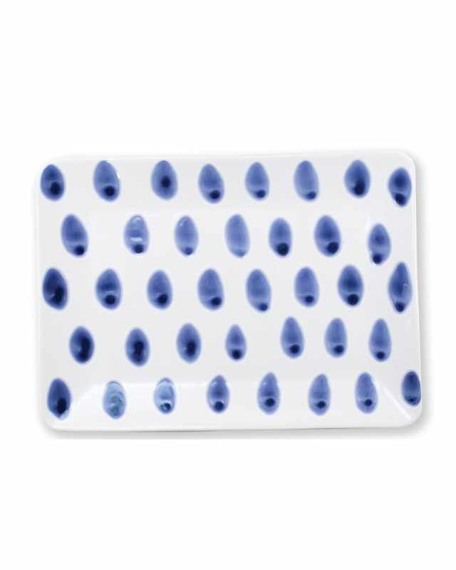 Santorini Dot Small Rectangular Platter